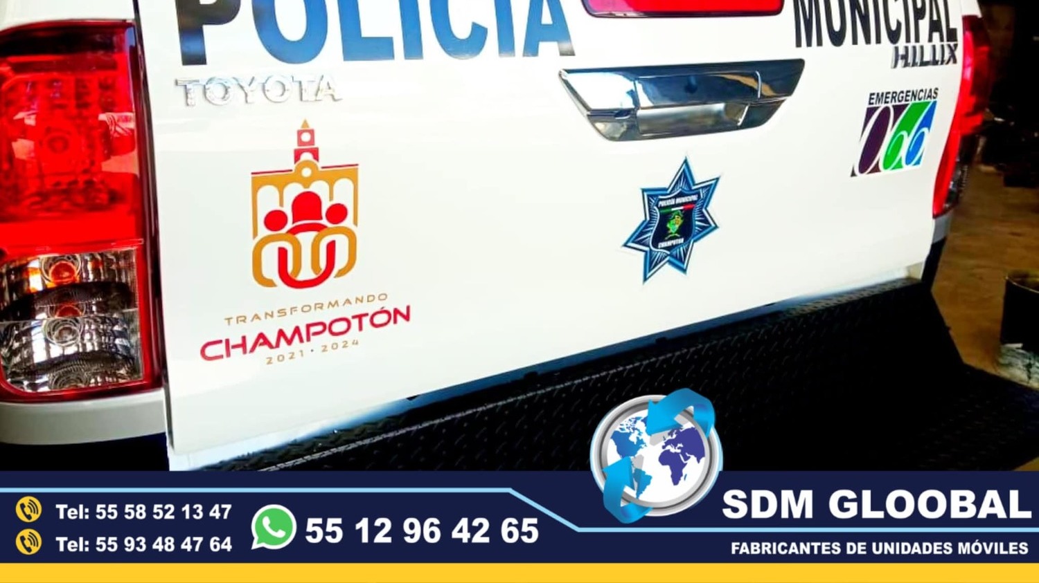 Rotulacion o balizamiento de patrullas de acuerdo al manual de identidad de la dependencia<br>