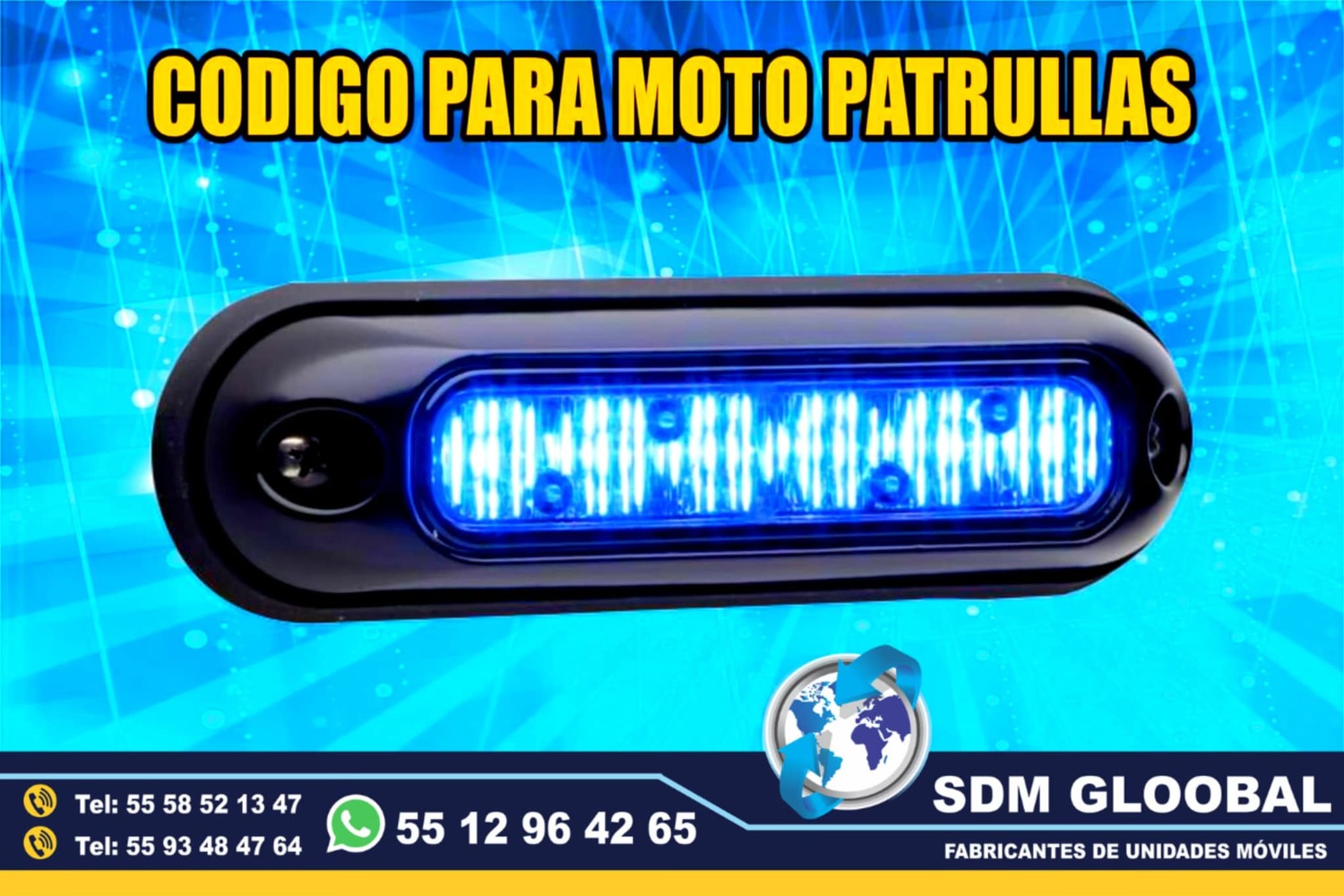 Venta de Luces auxiliares codigos estrobos escolta ministerial ficalia  <br>