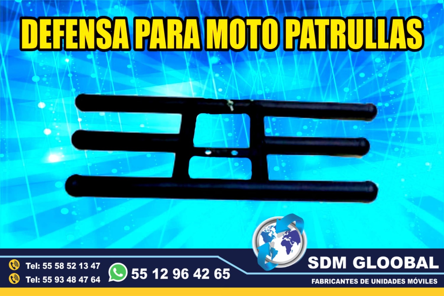 Fabricacion y venta de tumbaburros para moto patrullas en Mexico  <br>