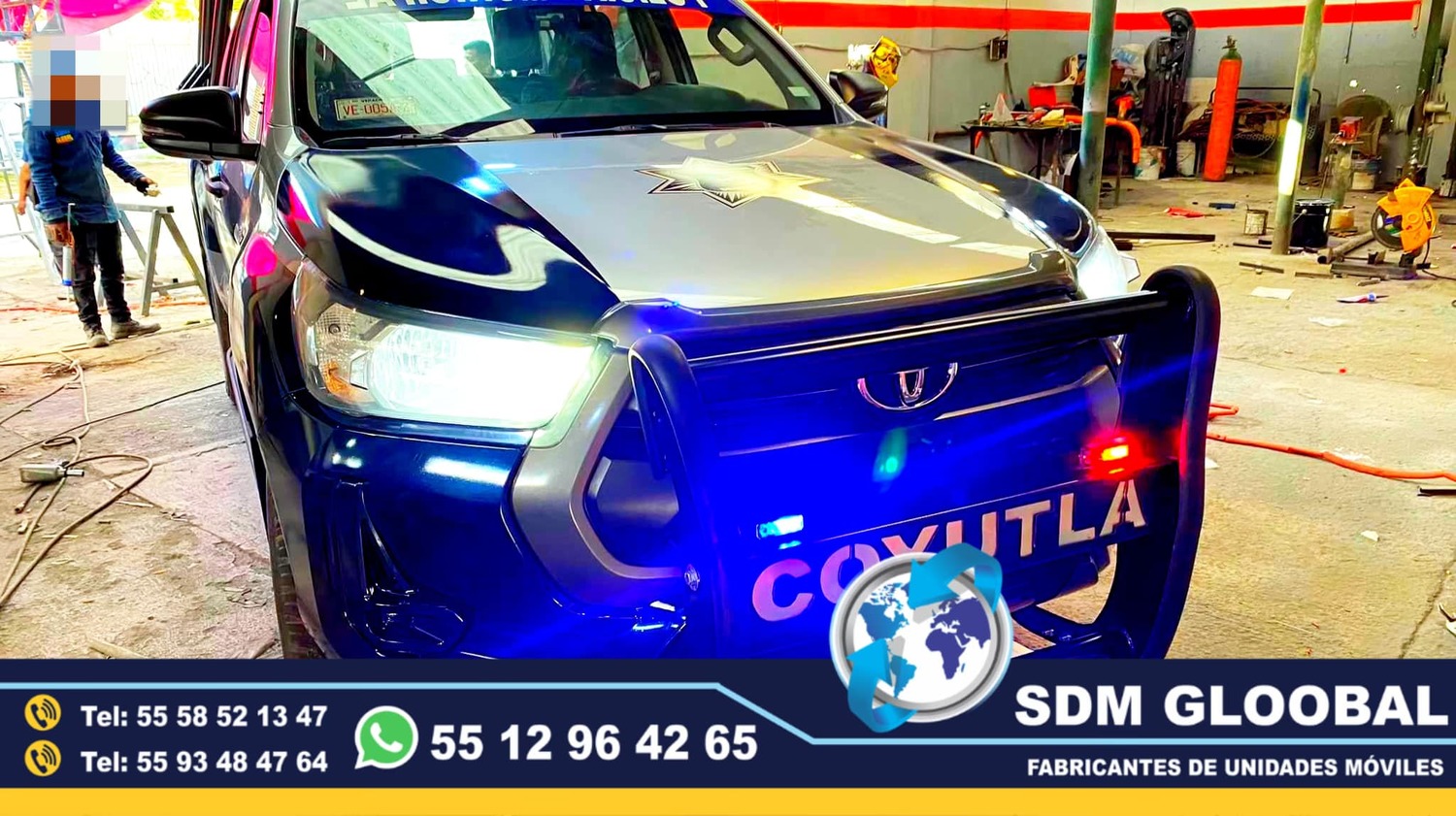 Personalizacion con corte de laser en equipo y accesorios metalicos para patrullas ambulancias<br>