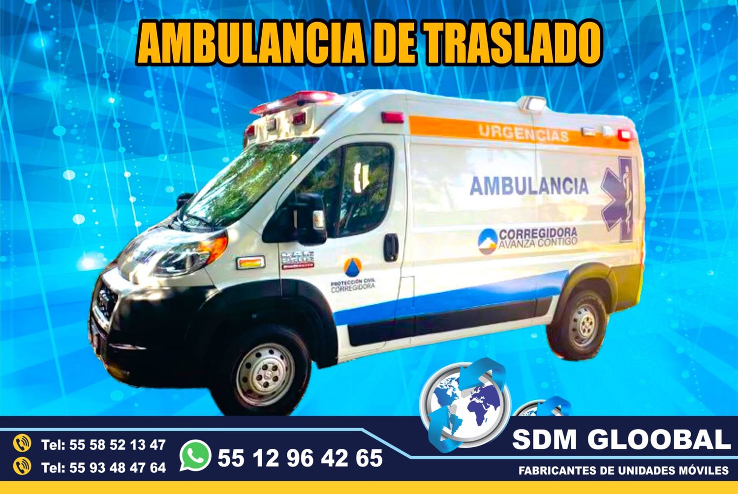 Venta de Ambulancias de Traslado de Tipo 1 y Tipo 2 en Mexico.<br>