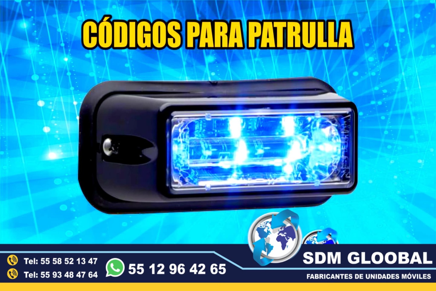 Venta de Luces auxiliares codigos estrobos escolta ministerial ficalia  <br>