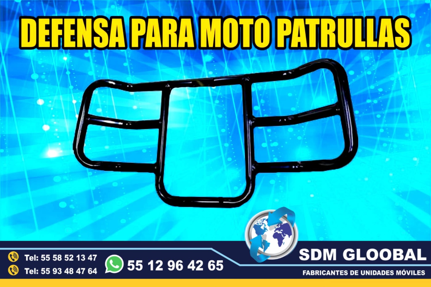 Fabricacion y venta de tumbaburros para moto patrullas en Mexico  <br>