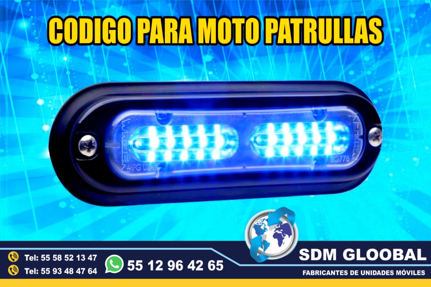 Venta de Luces auxiliares codigos estrobos escolta ministerial ficalia  <br>