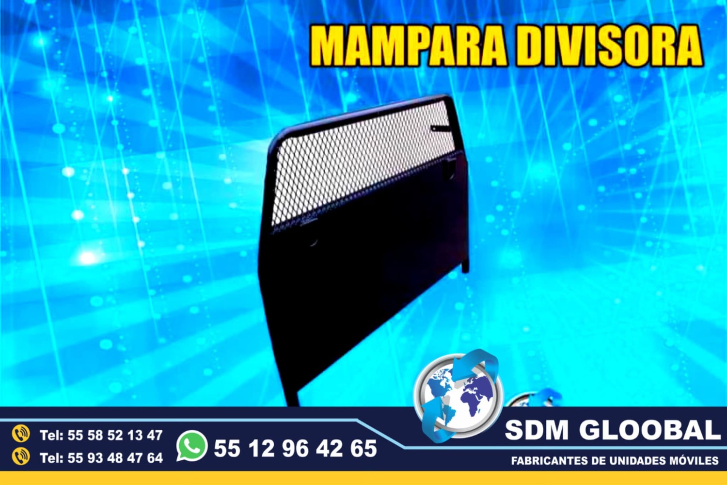 Fabricacion y venta de Mampara divisoria para patrullas pick up  <br>