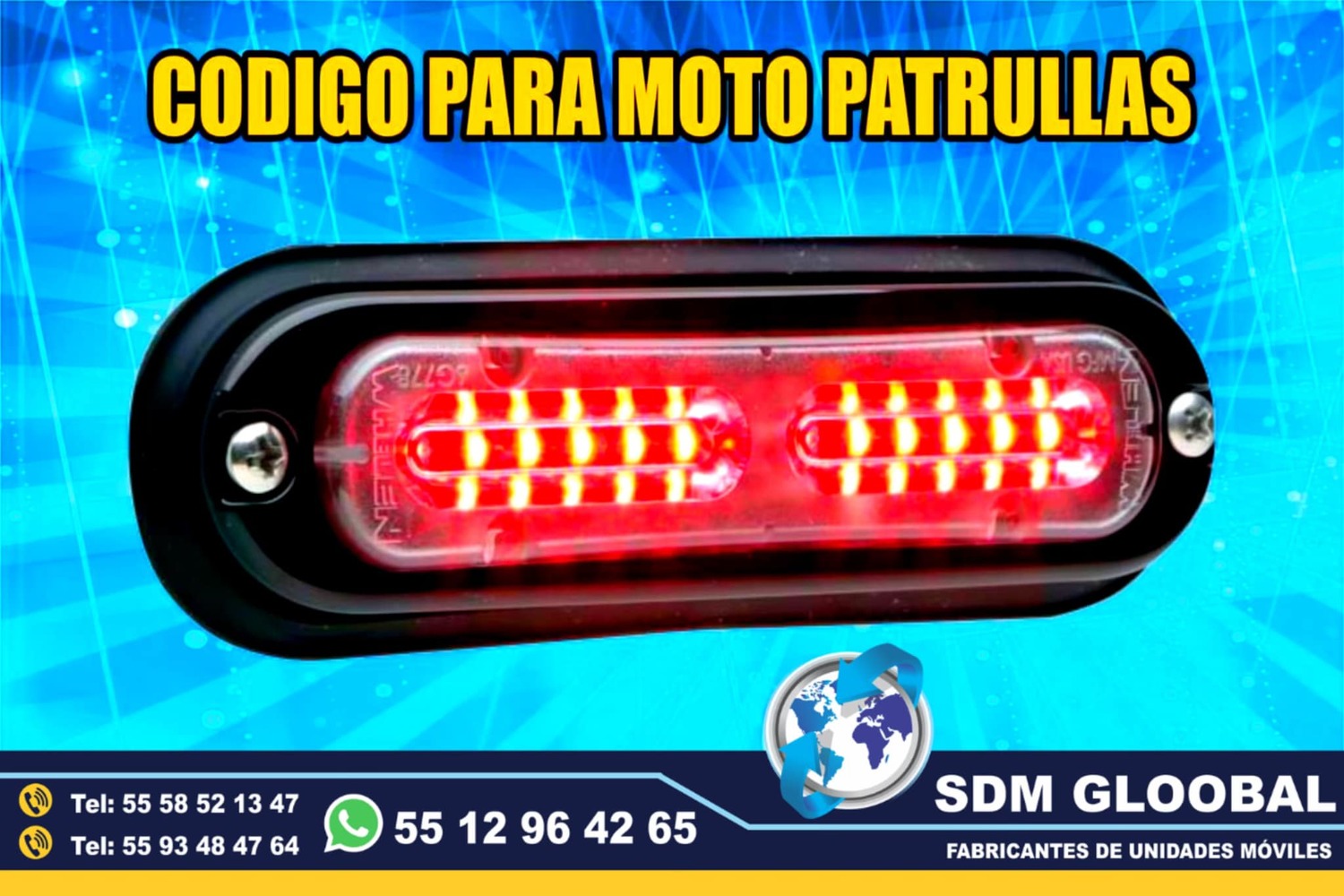 Venta de Luces auxiliares codigos estrobos escolta ministerial ficalia <br>