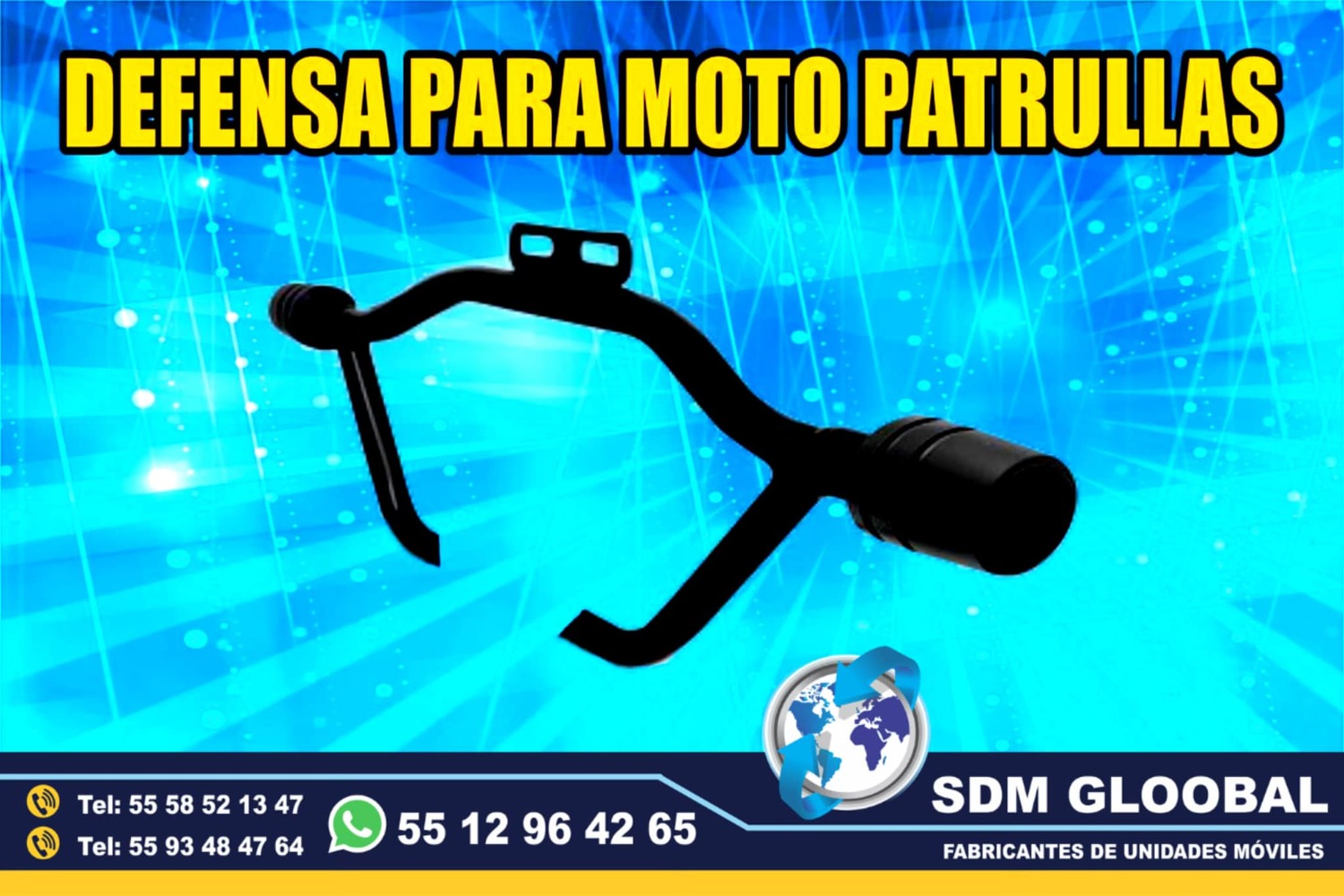 Fabricacion y venta de tumbaburros para moto patrullas en Mexico<br>