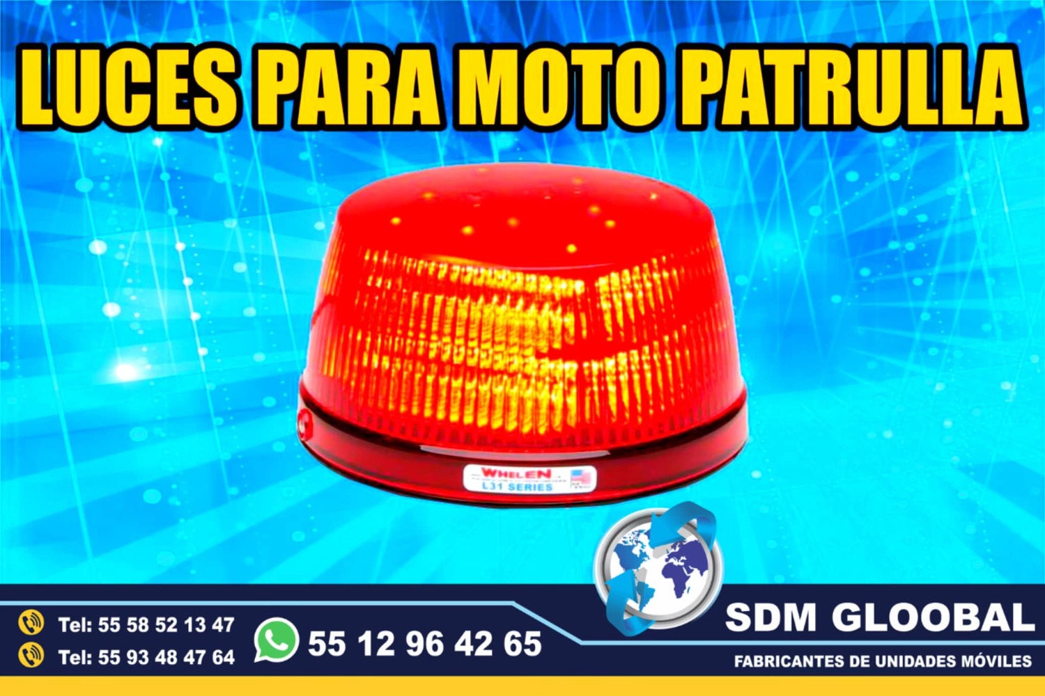 Venta e Instalacion de Luces Perimetrales Auxiliares Emergemcia para Ambulancias de Traslado<br>